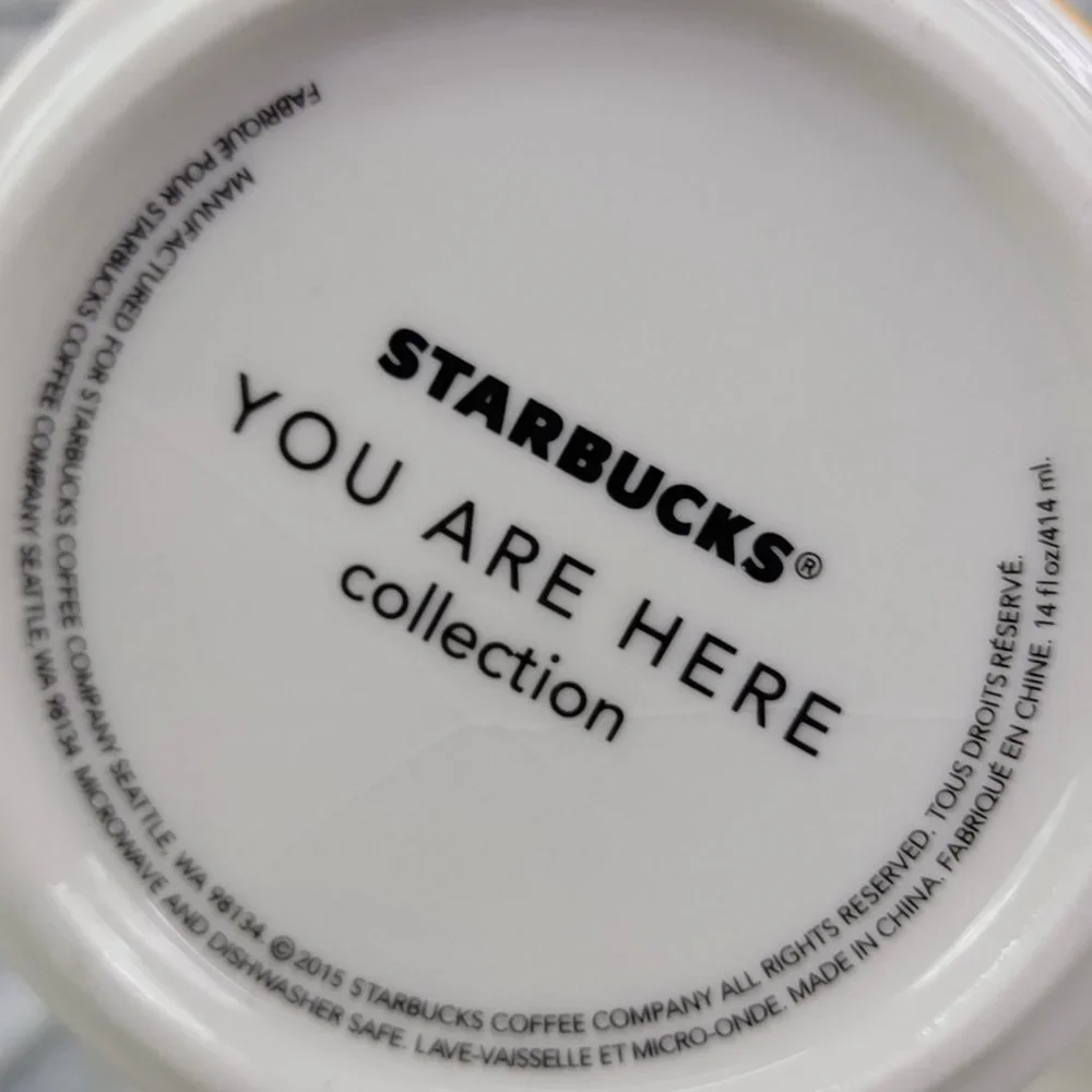 STARBUCKS HOUSTON You Are Here Collection Coffee Cup Mug 14‎ oz. Rodeo Skyline